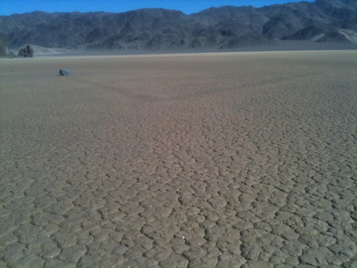 Alien Landing Pad and Mountain Backdrop